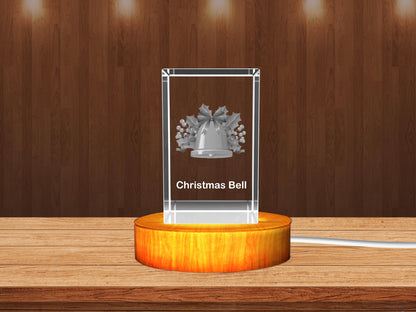 3D Crystal Christmas Ball  Keepsake Night Lamp with LED Base