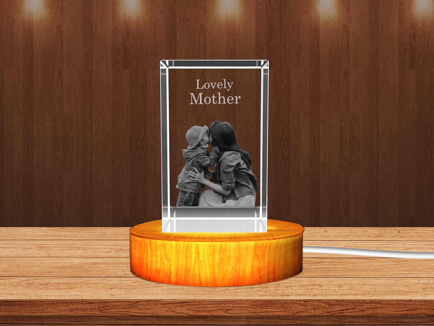 Personalized 3D Crystal: The Perfect Mother-Daughter Gift