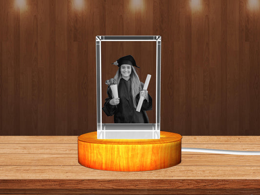 Personalized 3D Crystal Celebrate Graduations with Unique Gift