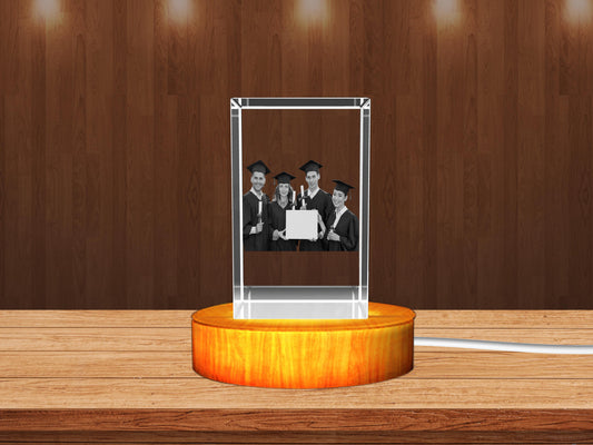 Personalized 3D Crystal Celebrate Graduations with Unique Gift