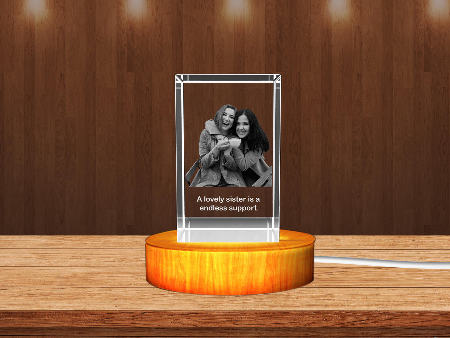 Personalized 3D Crystal Gifts: Unique for happy Siblings