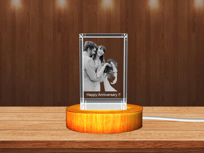 Personalized 3D Crystal Gift – The Perfect Anniversary Keepsake for Your Loved One!