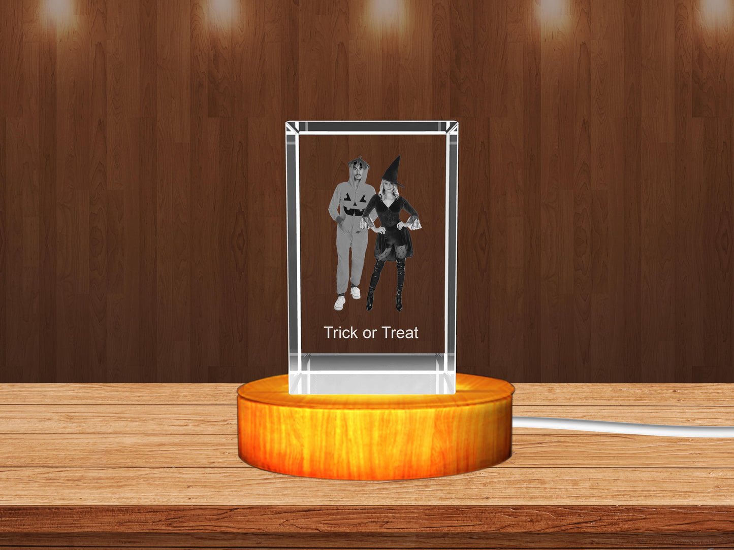 Personalized 3D Crystal - Celebrate Halloween with a Unique Gift!