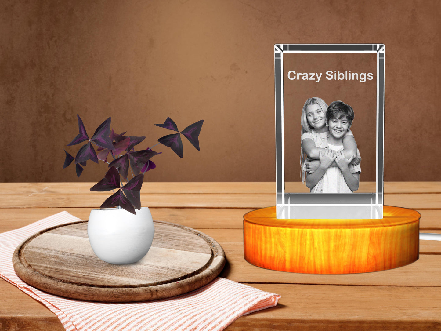 Personalized 3D Crystal Gifts: Unique for Crazy Siblings