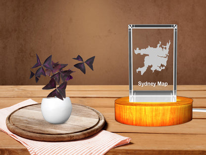 Sydeny  3D Crystal Keepsake – Custom 3D Crystal Memorial & Souvenir - 3DGiftly