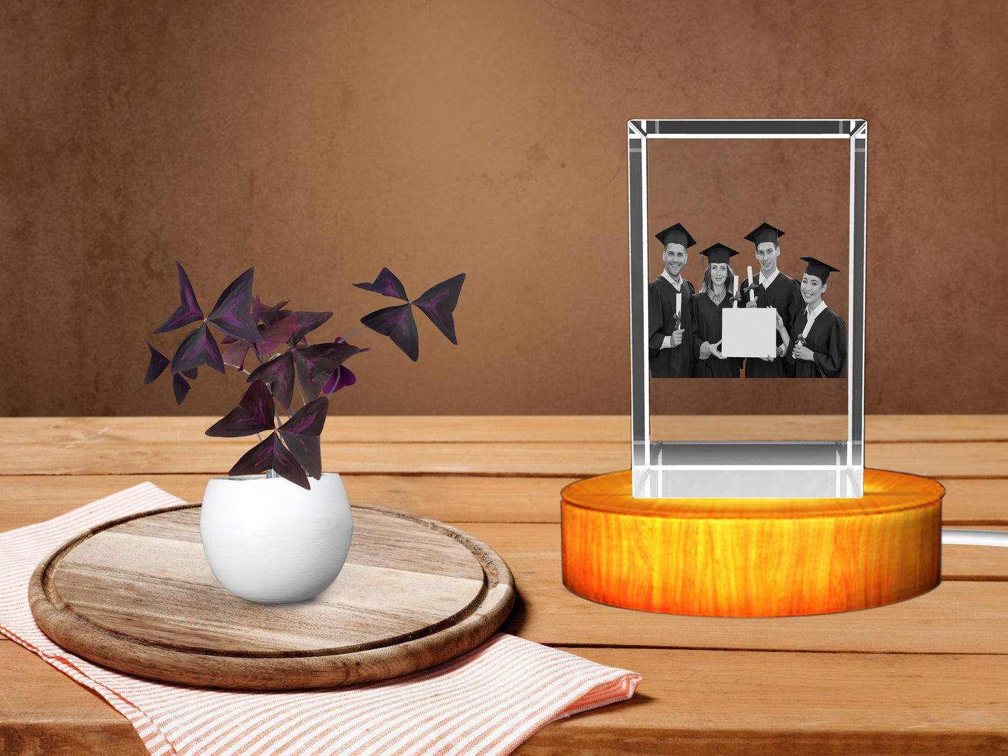 Personalized 3D Crystal Celebrate Graduations with Unique Gift