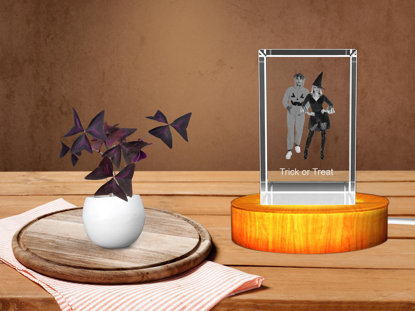 Personalized 3D Crystal - Celebrate Halloween with a Unique Gift!