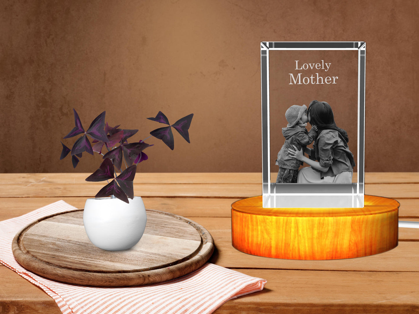 Personalized 3D Crystal: The Perfect Mother-Daughter Gift