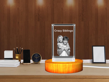 Personalized 3D Crystal Gifts: Unique for Crazy Siblings