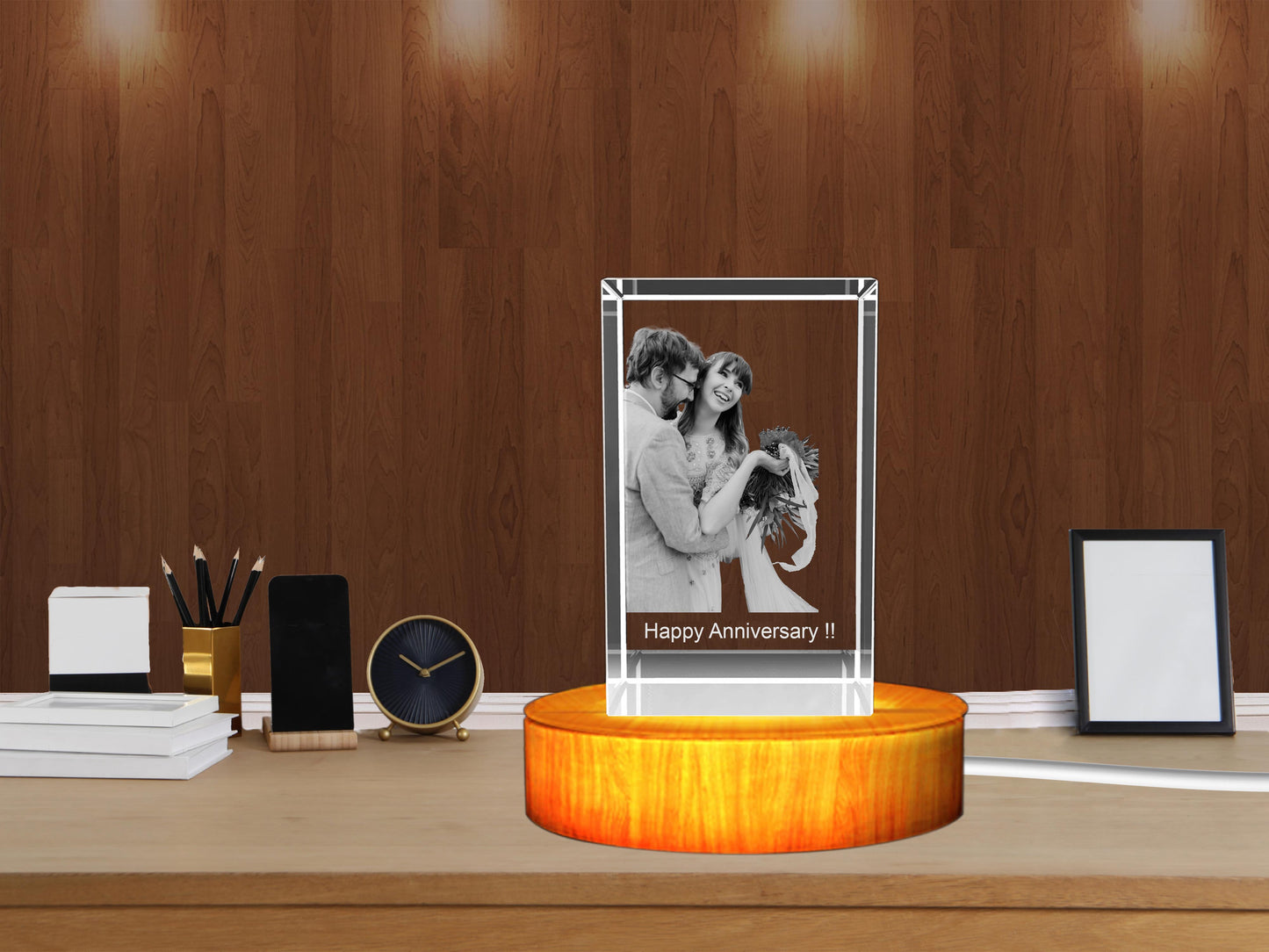 Personalized 3D Crystal Gift – The Perfect Anniversary Keepsake for Your Loved One!