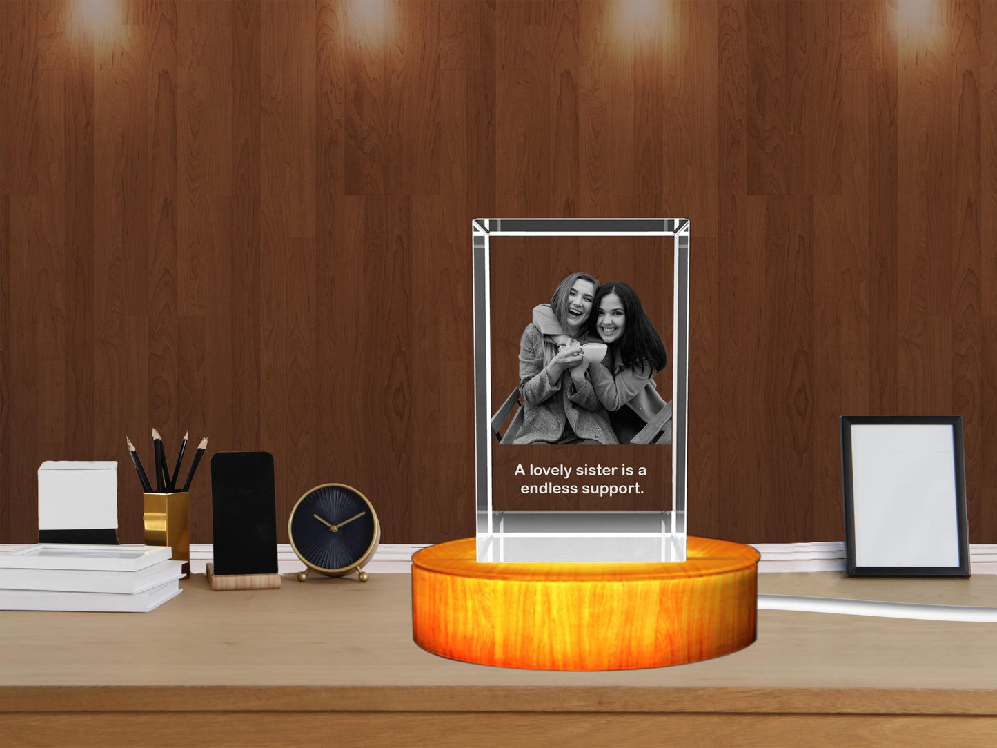 Personalized 3D Crystal Gifts: Unique for happy Siblings