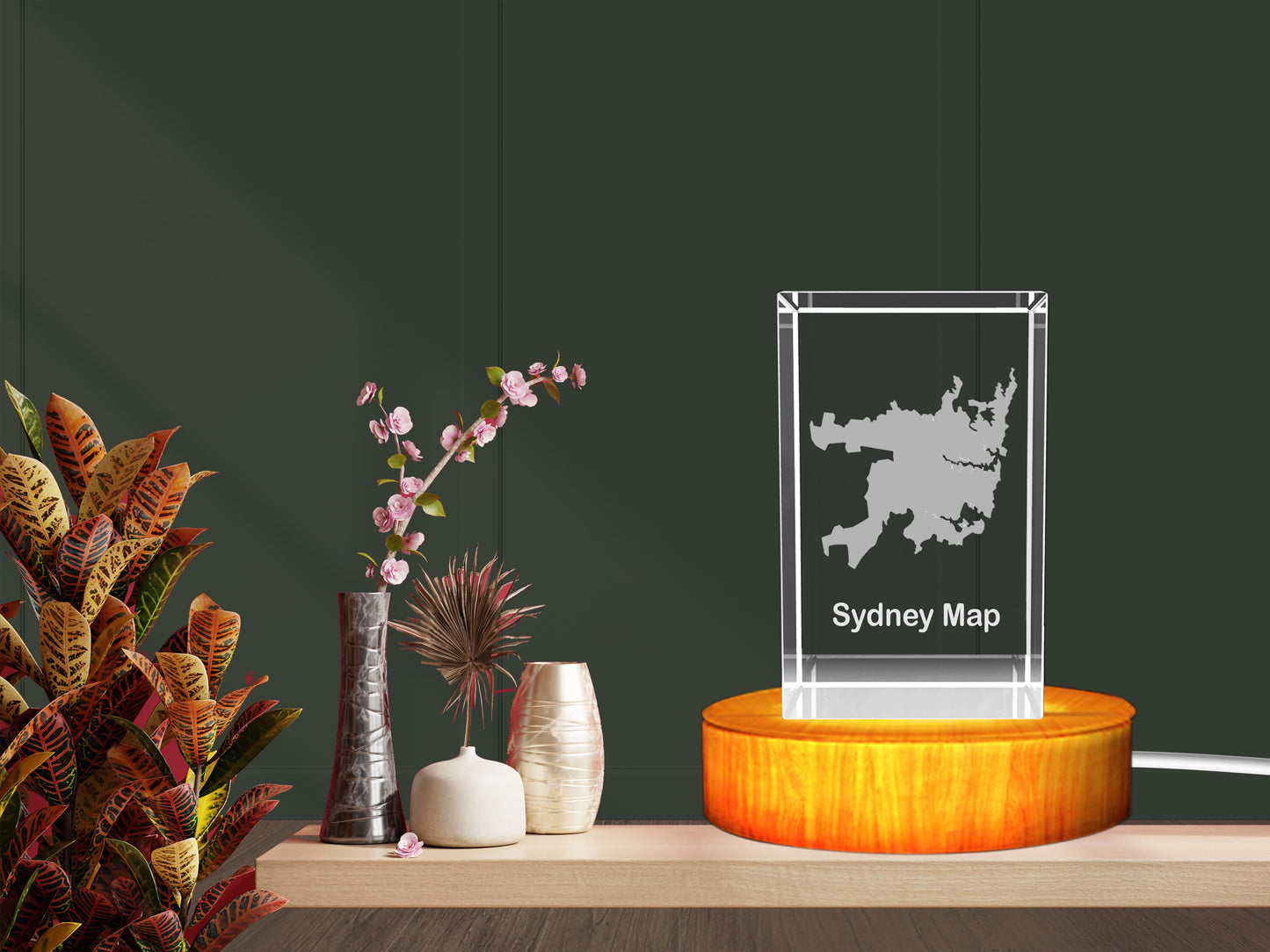 Sydeny  3D Crystal Keepsake – Custom 3D Crystal Memorial & Souvenir - 3DGiftly