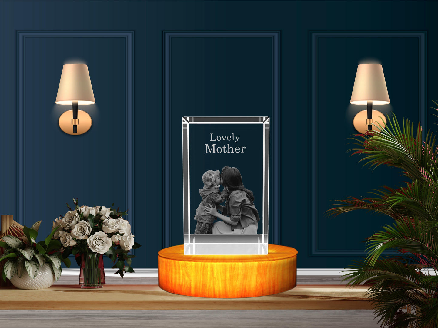 Personalized 3D Crystal: The Perfect Mother-Daughter Gift