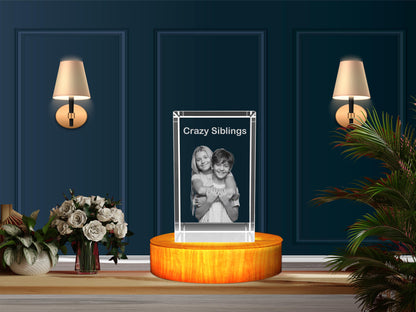 Personalized 3D Crystal Gifts: Unique for Crazy Siblings