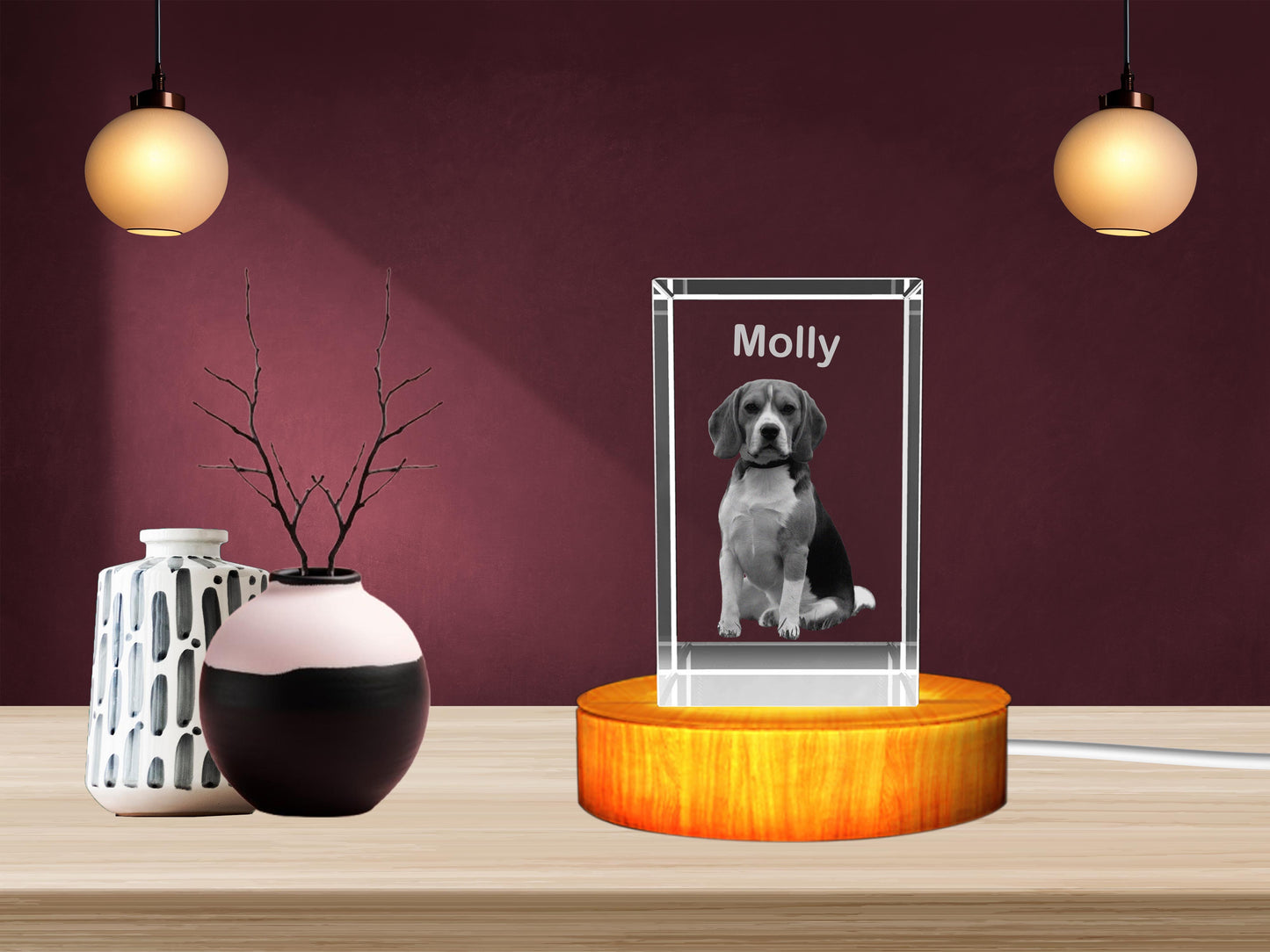 Personalized 3D Crystal Gifts  for Pet Lovers