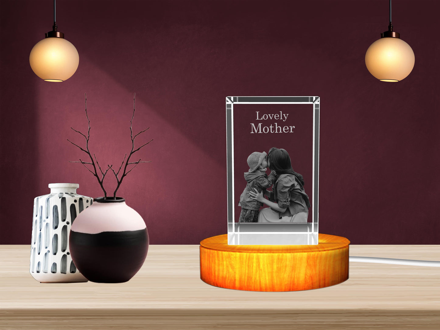 Personalized 3D Crystal: The Perfect Mother-Daughter Gift