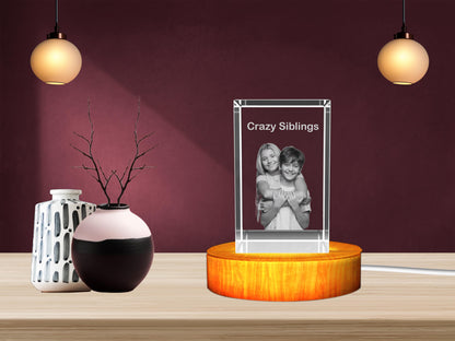 Personalized 3D Crystal Gifts: Unique for Crazy Siblings