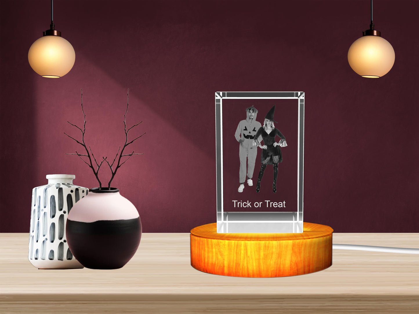 Personalized 3D Crystal - Celebrate Halloween with a Unique Gift!