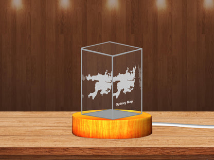 Sydeny  3D Crystal Keepsake – Custom 3D Crystal Memorial & Souvenir - 3DGiftly