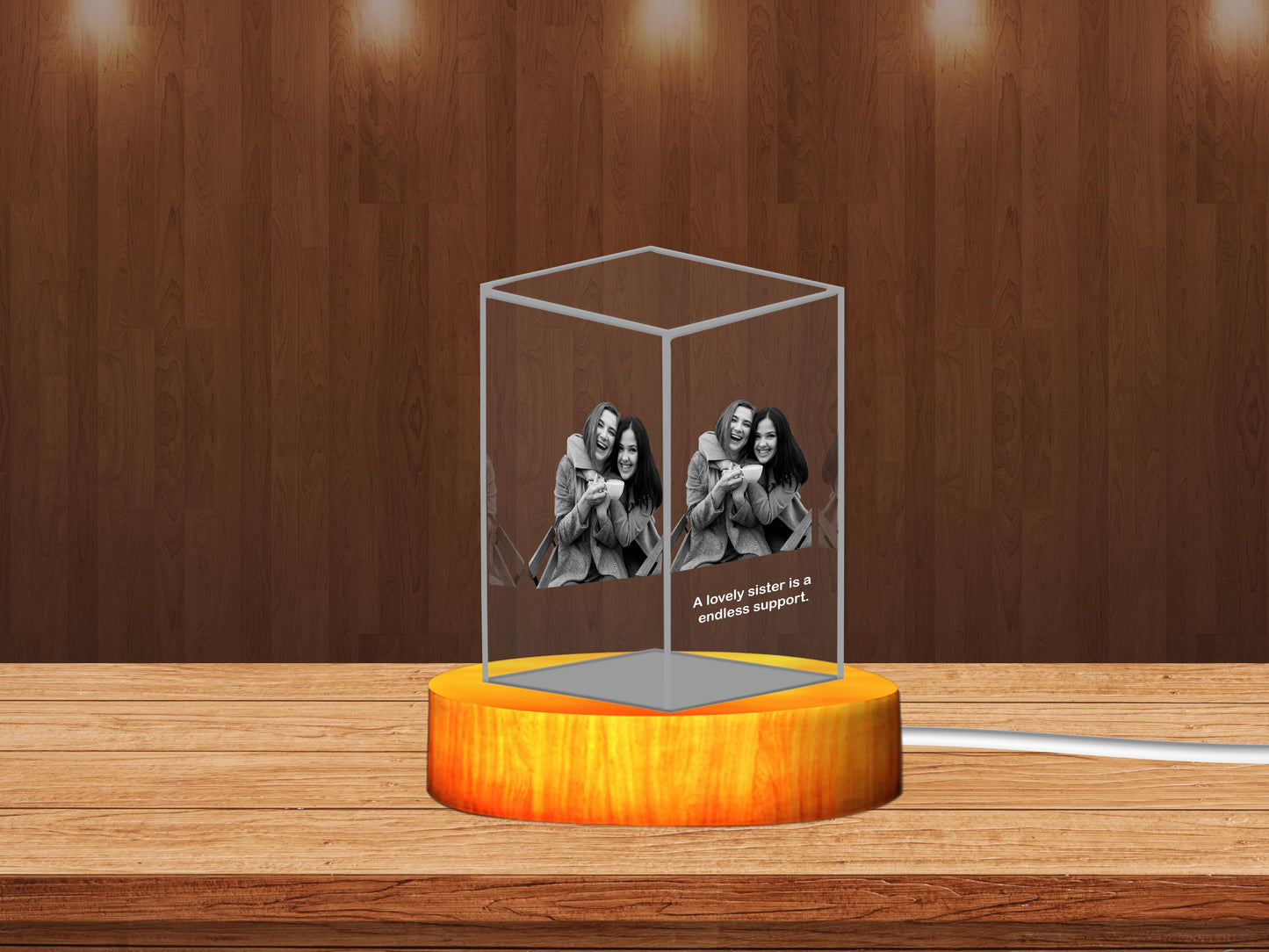 Personalized 3D Crystal Gifts: Unique for happy Siblings