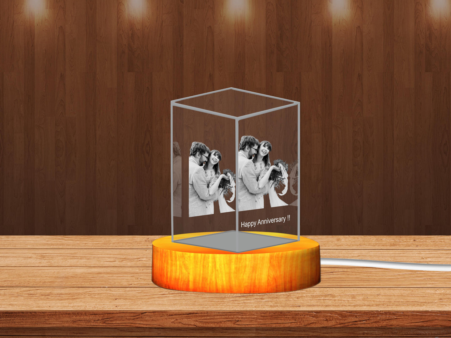 Personalized 3D Crystal Gift – The Perfect Anniversary Keepsake for Your Loved One!