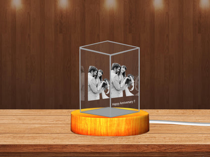 Personalized 3D Crystal Gift – The Perfect Anniversary Keepsake for Your Loved One!