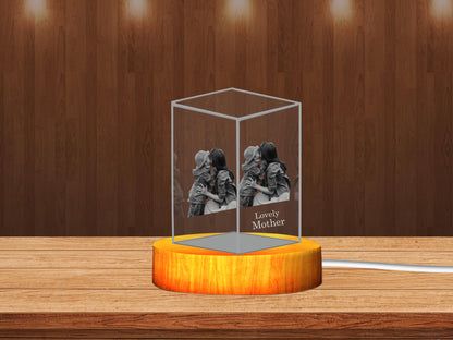 Personalized 3D Crystal: The Perfect Mother-Daughter Gift